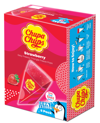 CHUPA CHUPS STRAWB. TRIANG. 8PK (UK)