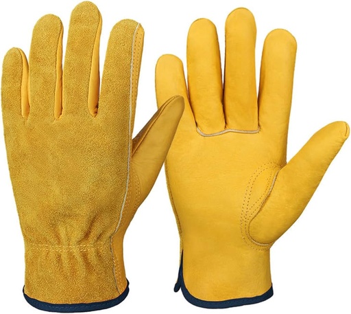 [698931202176] COWHIDE LEATHER WORK GLOVES
