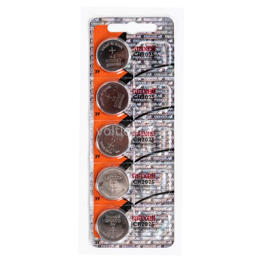 [CR2025] MAXELL BATTERIES 2025 5PK