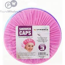 [698931389600] SHOWER CAP 3/PK