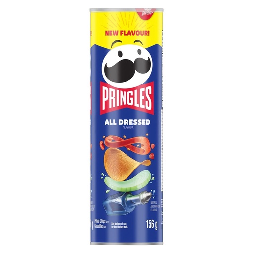 [064100147973] PRINGLES ALL DRESSED 156G