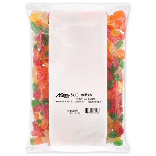 [50117] ALBANESE SOUR GUMMY BEARS 2.05KG