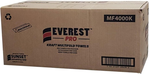 [SUNMF4000K] EVEREST MULTIFOLD TOWELS 16/CT