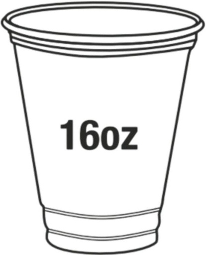 [RWPEC1616] RITE WARE CLEAR PET CUPS 16OZ