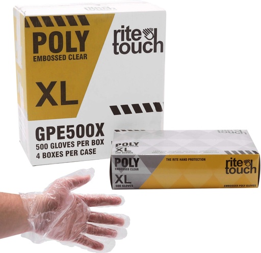 [RTGPE500X] RITE TOUCH POLY GLOVES XL