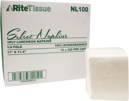 [10806494090131] RITE TISSUE LUNCH. NAPKIN 11''X11.4''