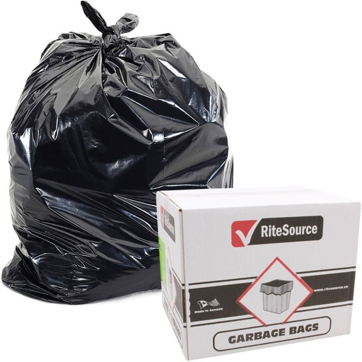 [RSL3550RB] GARBAGE BAGS BLK. REG. 35X50/ 250PK