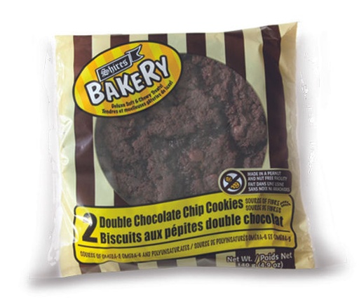 [779832000013] SHIRES BAKERY DOUBLE CHOCO. CHIP COOKIES 2CT