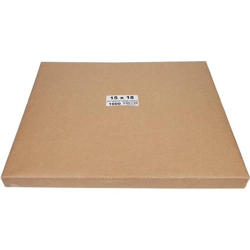 [640361] DRY WAX WRAPS 15''X18'' 1000/CT