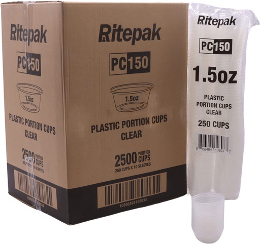 [RPPC150] RITEPAK PLAST. PORT. CUP 1.5OZ