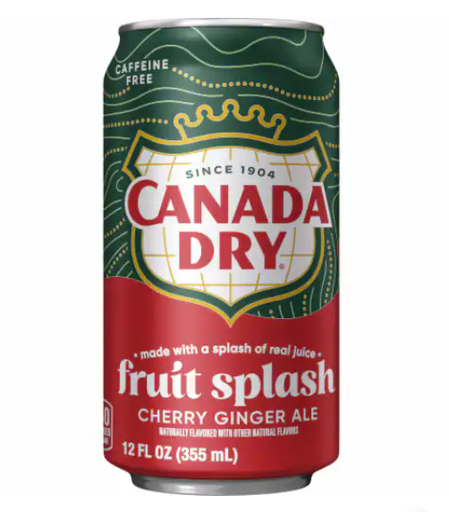 [078000038835] CANADA DRY CHERRY GINGER ALE 355ML/12CT (U)