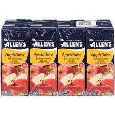 [056412708010] ALLEN'S APPLE JUICE 200mL/8CT