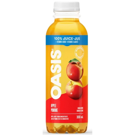 [10067311010248] OASIS APPLE JUICE 300mL/24CT