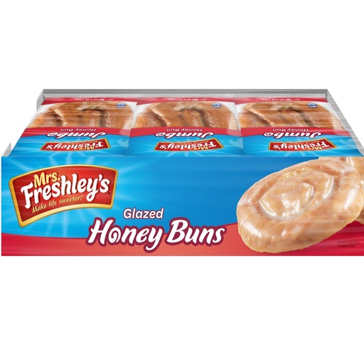 [072250087803] MRS. FRESHLEY JUMBO HONEY BUNS 6/CT