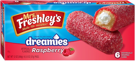 [072250915960] MRS. FRESHLEY RASPBERRY CAKE 8/CT