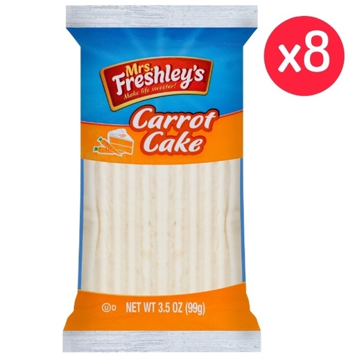 [8100] MRS. FRESHLEY CARROT CAKE 8/CT