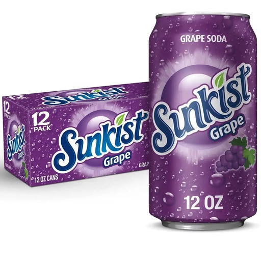 SUNKIST GRAPE 355ML/12CT (U)