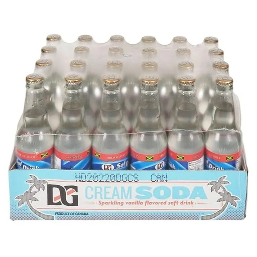[858629001102] D&G CREAM SODA GLS BTL 355mL/24CT (U)