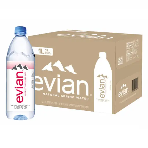  EVIAN WATER 1L/12CT