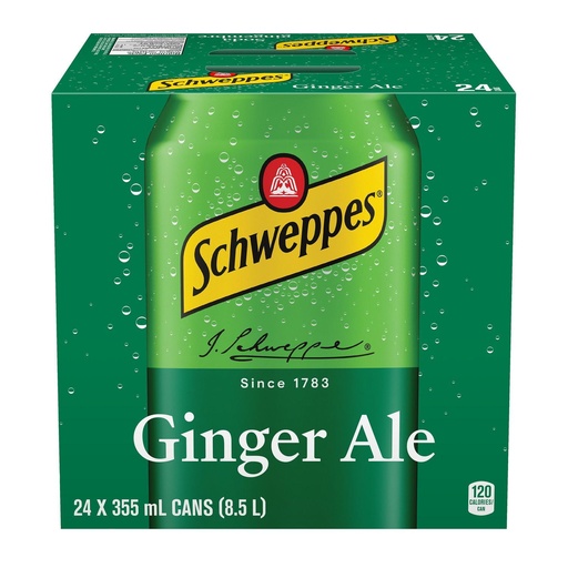 [016600511006] SCHWEPPES GINGER 24CT/355ML