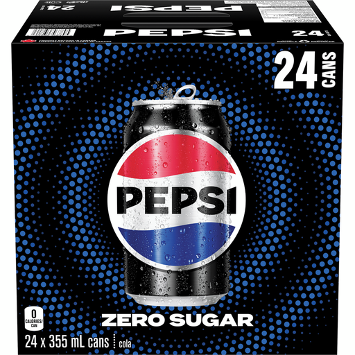 [069000013861] PEPSI ZERO CANS 355ML/ 24CT