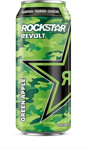 [818094008174] ROCKSTAR GREEN APPLE 12CT/473ML