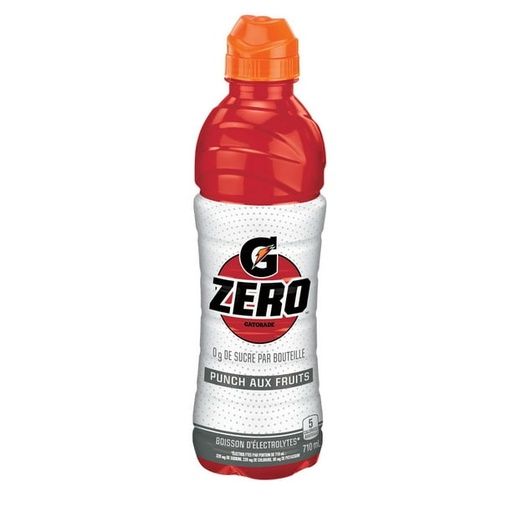 [3088] GATORADE ZERO FRUIT PUNCH 710ML