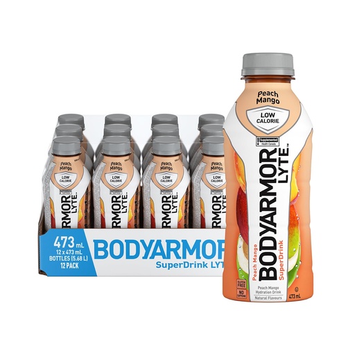 [067000012334] BODY ARMOR PEACH MANGO LYTE 473ML/12CT