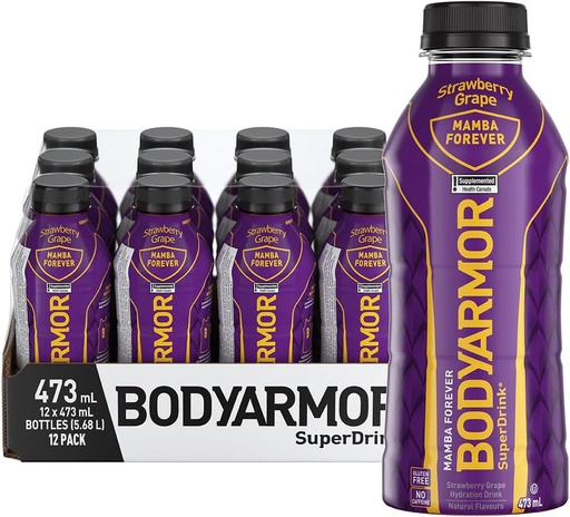 BODY ARMOR STRAW. GRAPE MAMBA 473ML/12CT