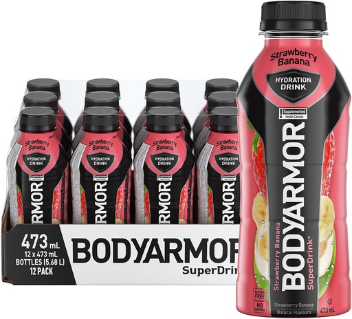 BODY ARMOR STRAW. BANANA 473ML/12CT