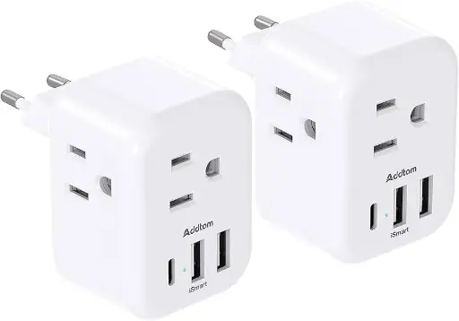 [063252379324] EUROPEAN ADAPTER 2P ROUND MULTI-P.
