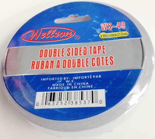 [WS-49] DOUBLE SIDE TAPE 19MMX25M