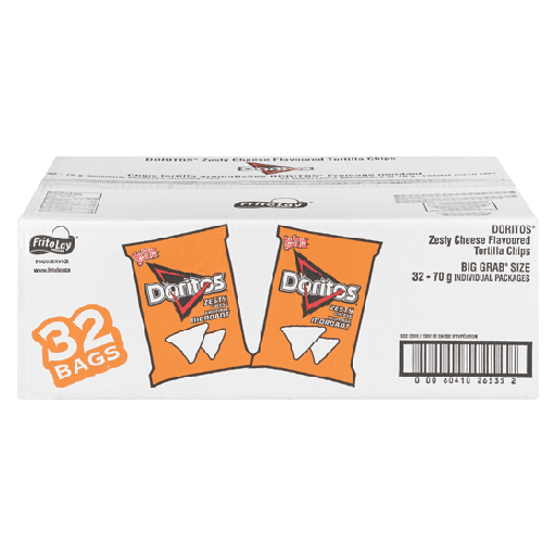 [060410265352] DORITOS ZESTY CHEESE 70G 32CT