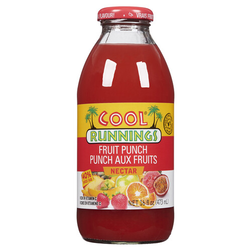 [6544] COOL RUNNINGS FRUIT PUNCH NECTAR GLS BTL 473ML/12CT