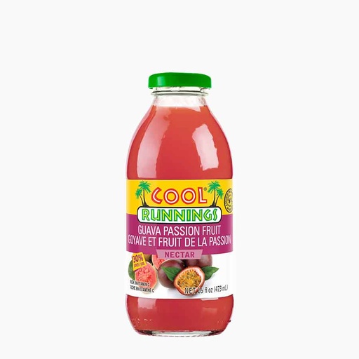 [6692] COOL RUNNINGS GUAVA PASSION FR. NECTAR GLS BTL 473ML/12CT