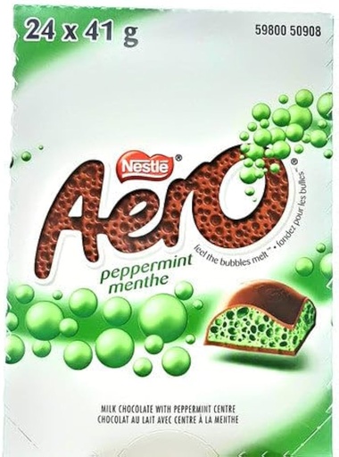 AERO PEPPERMINT KING SIZE 63G/24CT