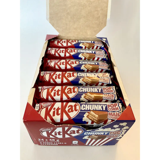 [059800115810] KITKAT CHUNKY POPCORN 48G/24CT