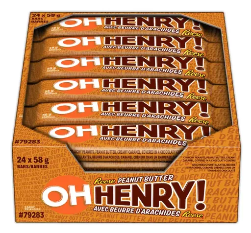 [2836] OH HENRY PEANUT BUTTER 58G/24CT