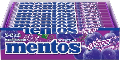 [073390611286] MENTOS GRAPE 37G/20CT