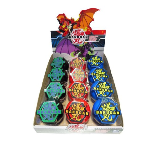[060631916873] BAKUGAN CANDY KEYCHAIN 12CT
