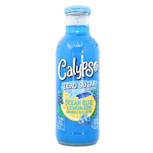 [079581448013] CALYPSO ZERO OCEAN BLUE LEMONADE 12CT/473ml