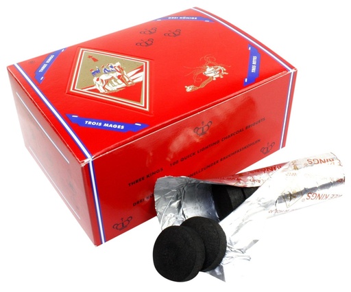 THREE KING CHARCOAL 100/CT