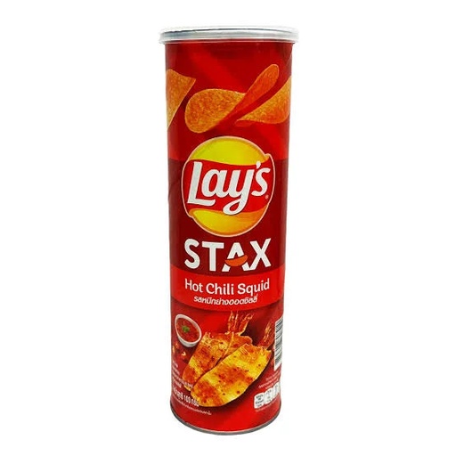 [8410] LAY'S STAX HOT CHILI SQUID 100G (VIETNAM)