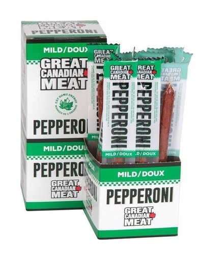 [C11200] GREAT CANADIAN MEAT PEPPERONI MILD 22G /18CT

