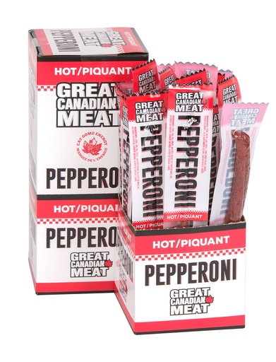 [825382155519] GREAT CANADIAN MEAT PEPPER. HOT 22G /18CT
