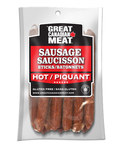 [825382500500] GRAET CANADIAN MEAT SAUSAGE HOT 260G