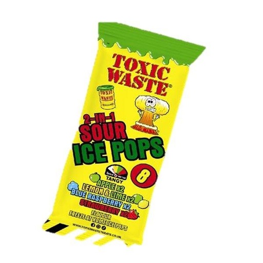 [4964] TOXIC WASTE ICE POPS ASSORT. 8CT (UK)