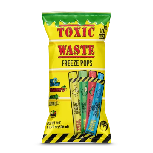 TOXIC WASTE FREEZE POPS ASSORTED 12CT 