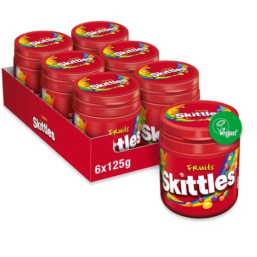 [0166] SKITTLES FRUIT BOTTLE 6CT (UK)