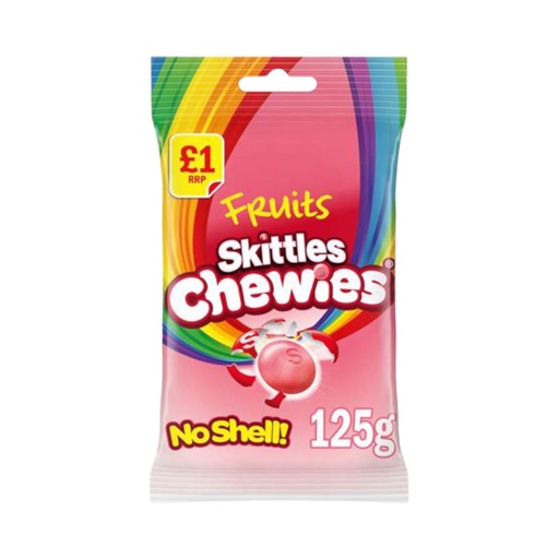 [4009900549523] SKITTLES FRUITS CHEWIES 125G (UK)